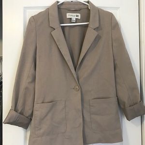 Khaki Forever 21 blazer